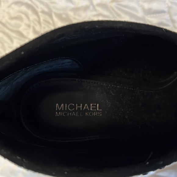 Michael Kors Black suede leather stud booties size 9 - Picture 7 of 13